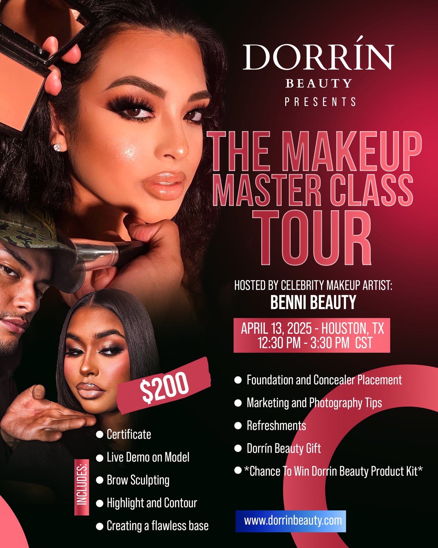 Makeup Master Class Tour - Houston, TX- April 13, 2025